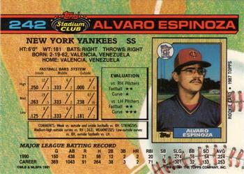 Alvaro Espinoza  baseball card collectible - Main Image 2