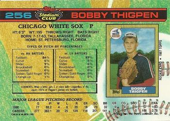 Bobby Thigpen  baseball card collectible - Main Image 2