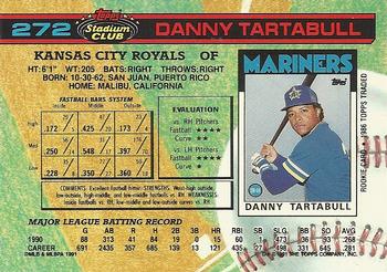 Danny Tartabull  baseball card collectible - Main Image 2