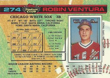 Robin Ventura  baseball card collectible - Main Image 2