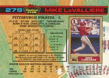 Mike LaValliere  baseball card collectible - Main Image 2