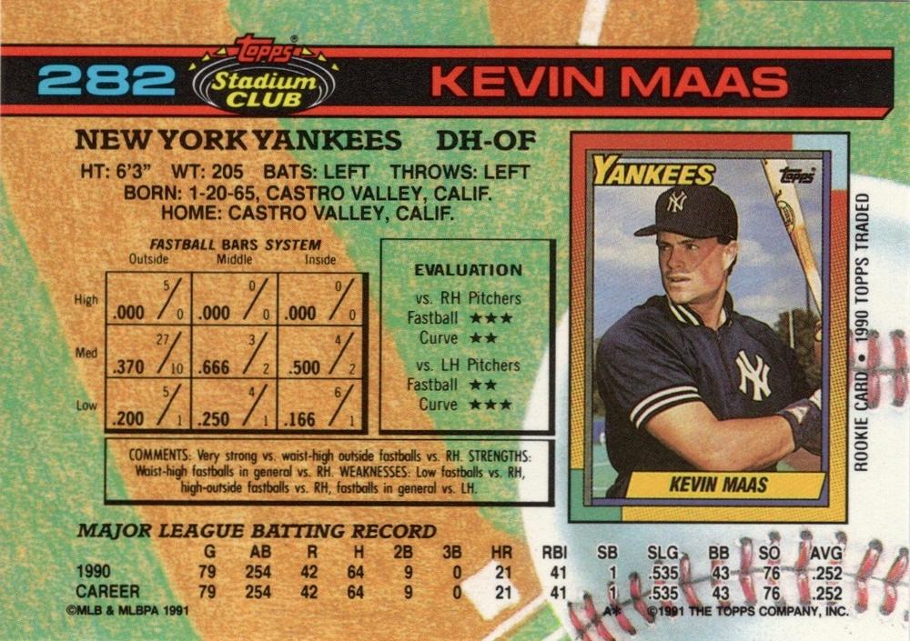 Kevin Maas  baseball card collectible - Main Image 2