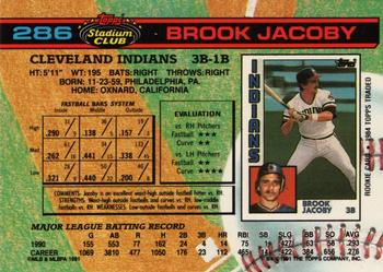 Brook Jacoby  baseball card collectible - Main Image 2