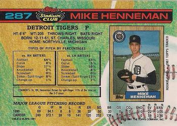 Mike Henneman  baseball card collectible - Main Image 2