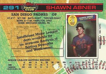 Shawn Abner  baseball card collectible - Main Image 2