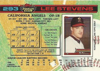 Lee Stevens  baseball card collectible - Main Image 2