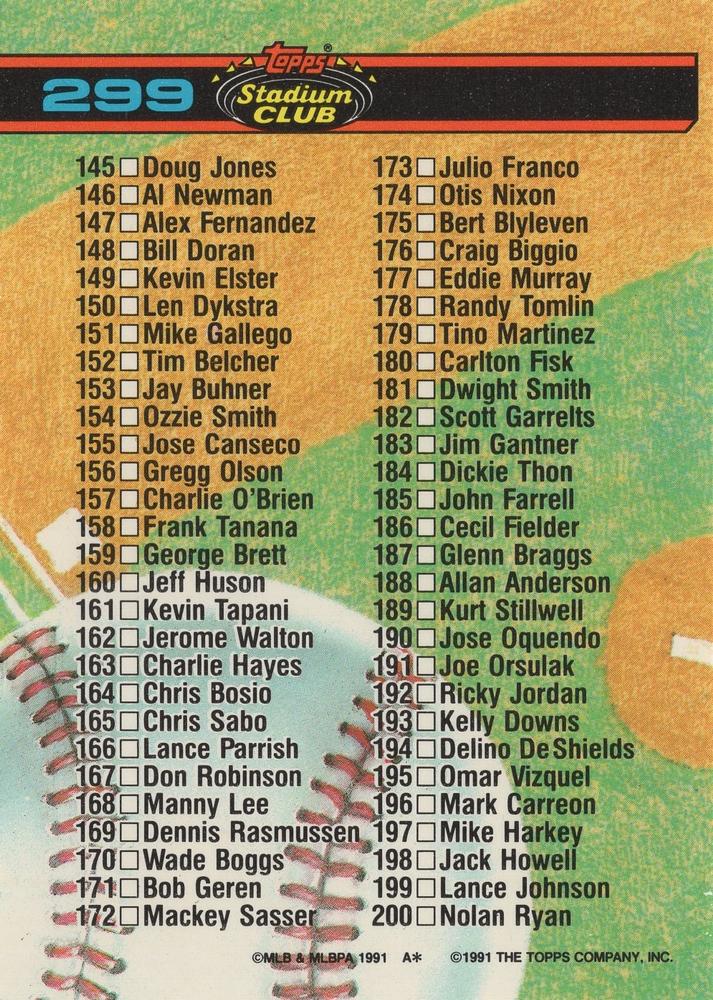 Checklist: 101-200  baseball card collectible - Main Image 2