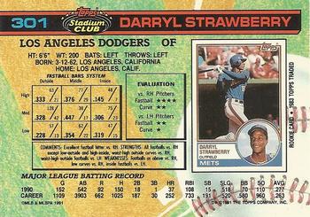 Darryl Strawberry  baseball card collectible - Main Image 2