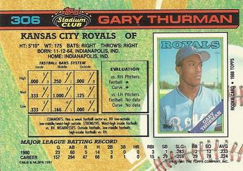 Gary Thurman  baseball card collectible - Main Image 2