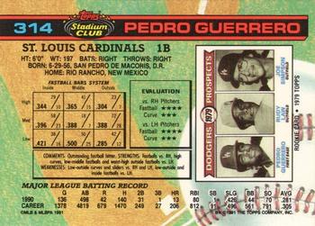 Pedro Guerrero  baseball card collectible - Main Image 2