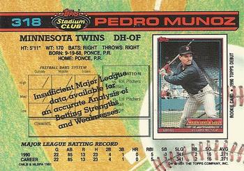 Pedro Munoz  baseball card collectible - Main Image 2