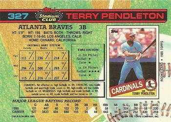 Terry Pendleton  baseball card collectible - Main Image 2