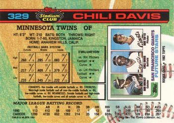 Chili Davis  baseball card collectible - Main Image 2