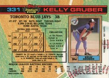 Kelly Gruber  baseball card collectible - Main Image 2