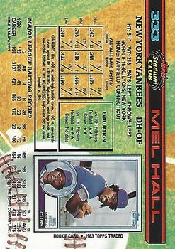 Mel Hall  baseball card collectible - Main Image 2