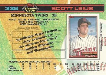 Scott Leius  baseball card collectible - Main Image 2