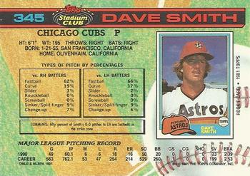 Dave Smith  baseball card collectible - Main Image 2
