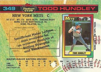 Todd Hundley  baseball card collectible - Main Image 2