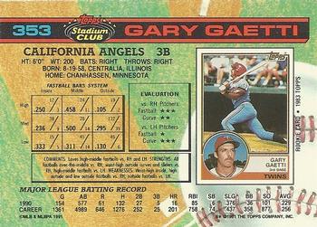 Gary Gaetti  baseball card collectible - Main Image 2