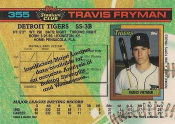Travis Fryman  baseball card collectible - Main Image 2