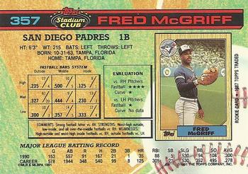 Fred McGriff  baseball card collectible - Main Image 2