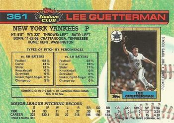 Lee Guetterman  baseball card collectible - Main Image 2