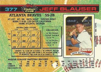 Jeff Blauser  baseball card collectible - Main Image 2