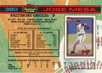 Jose Mesa  baseball card collectible - Main Image 2