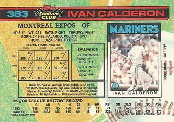 Ivan Calderon  baseball card collectible - Main Image 2