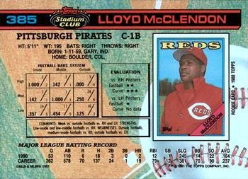 Lloyd McClendon  baseball card collectible - Main Image 2