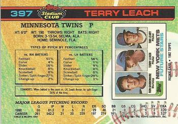 Terry Leach  baseball card collectible - Main Image 2