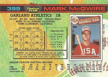 Mark McGwire  baseball card collectible - Main Image 2