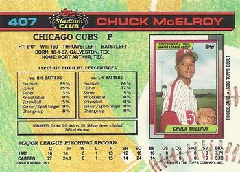 Chuck McElroy  baseball card collectible - Main Image 2