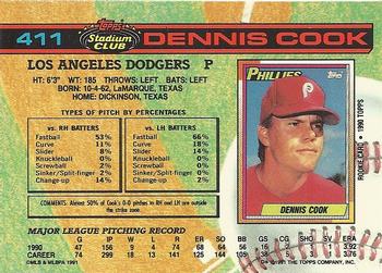 Dennis Cook  baseball card collectible - Main Image 2