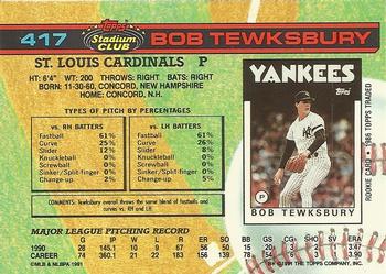 Bob Tewksbury  baseball card collectible - Main Image 2