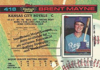 Brent Mayne  baseball card collectible - Main Image 2