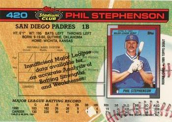 Phil Stephenson  baseball card collectible - Main Image 2