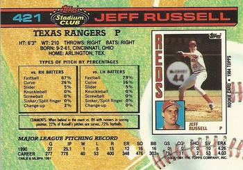 Jeff Russell  baseball card collectible - Main Image 2