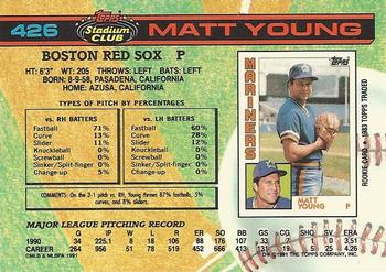 Matt Young  baseball card collectible - Main Image 2