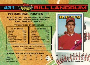 Bill Landrum  baseball card collectible - Main Image 2