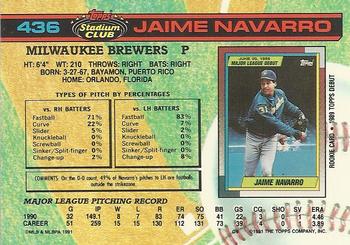 Jaime Navarro  baseball card collectible - Main Image 2