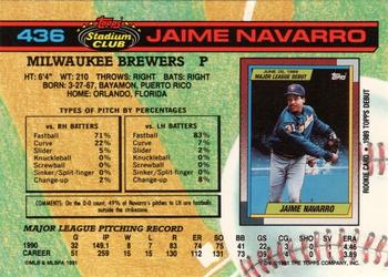 Jaime Navarro  baseball card collectible - Main Image 2