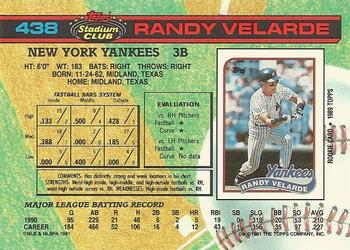 Randy Velarde  baseball card collectible - Main Image 2