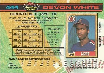 Devon White  baseball card collectible - Main Image 2