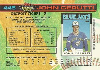 John Cerutti  baseball card collectible - Main Image 2