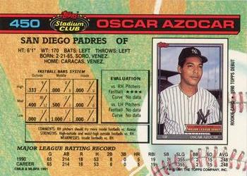Oscar Azocar  baseball card collectible - Main Image 2