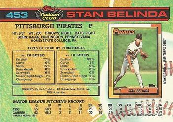 Stan Belinda  baseball card collectible - Main Image 2