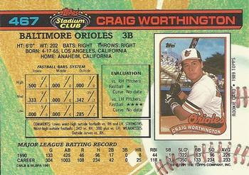 Craig Worthington  baseball card collectible - Main Image 2
