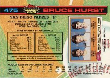 Bruce Hurst  baseball card collectible - Main Image 2