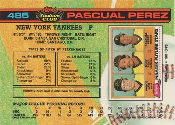 Pascual Perez  baseball card collectible - Main Image 2